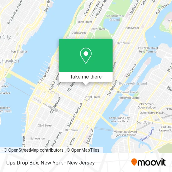 Ups Drop Box map