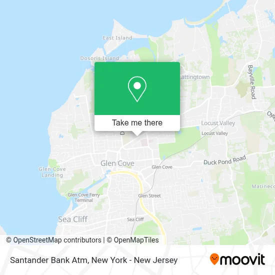Santander Bank Atm map