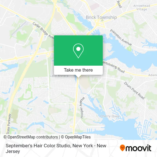 September's Hair Color Studio map