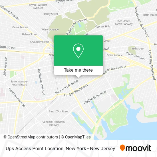 Ups Access Point Location map