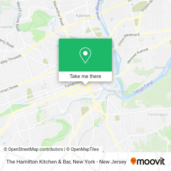 The Hamilton Kitchen & Bar map