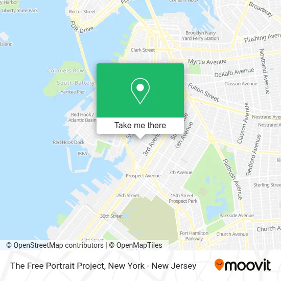 The Free Portrait Project map