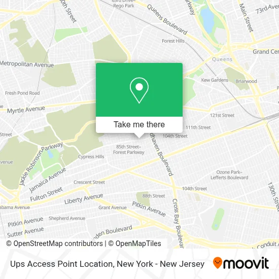 Ups Access Point Location map