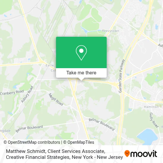 Matthew Schmidt, Client Services Associate, Creative Financial Strategies map