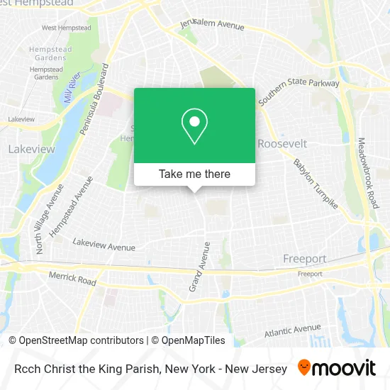 Rcch Christ the King Parish map