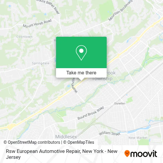 Rsw European Automotive Repair map