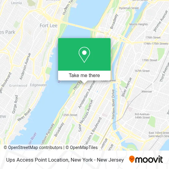 Ups Access Point Location map