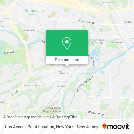 Ups Access Point Location map