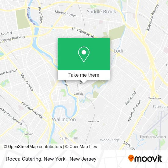 Rocca Catering map