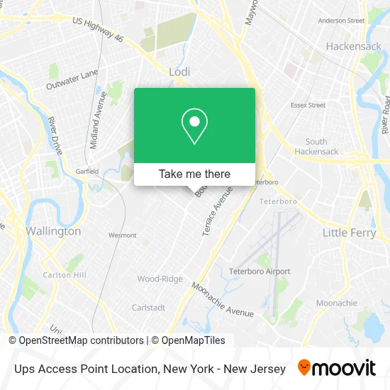Ups Access Point Location map