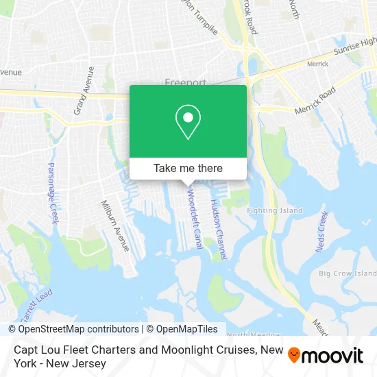 Capt Lou Fleet Charters and Moonlight Cruises map