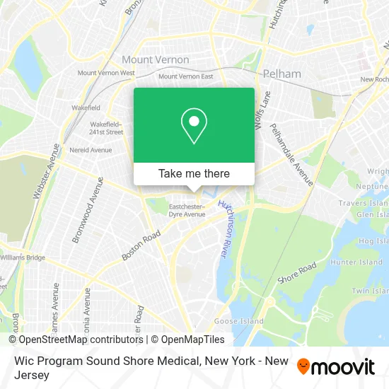 Wic Program Sound Shore Medical map