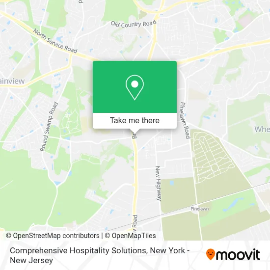 Comprehensive Hospitality Solutions map