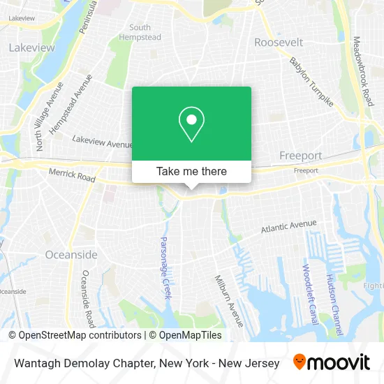 Wantagh Demolay Chapter map