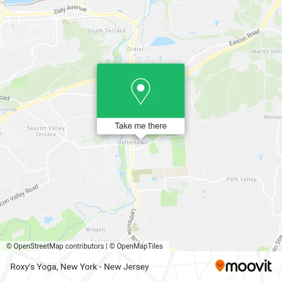 Roxy's Yoga map