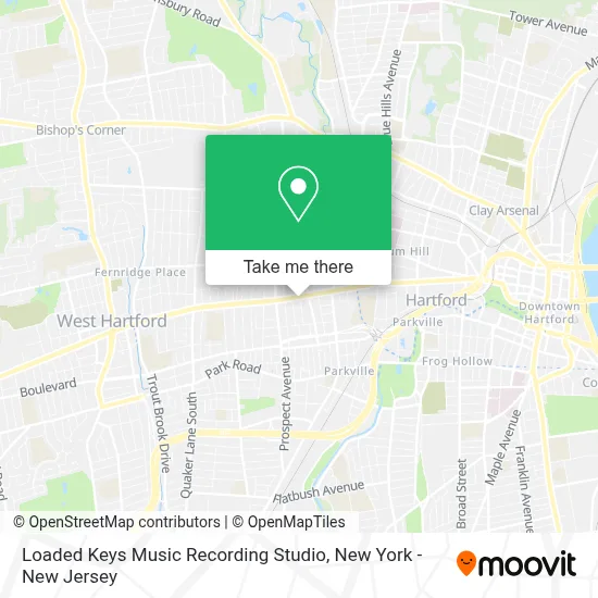 Loaded Keys Music Recording Studio map