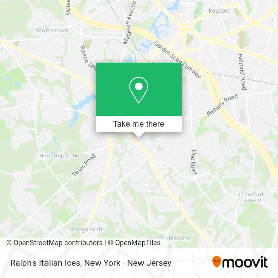 Ralph's Italian Ices map