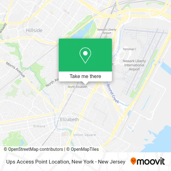Ups Access Point Location map