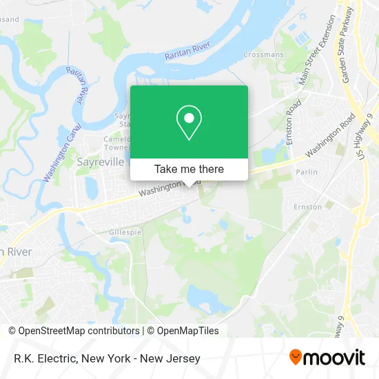 R.K. Electric map