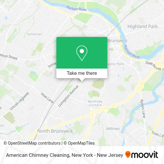 American Chimney Cleaning map