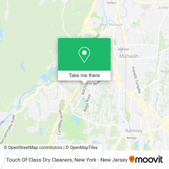 Touch Of Class Dry Cleaners map