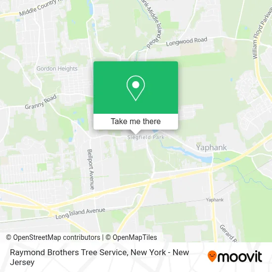 Raymond Brothers Tree Service map