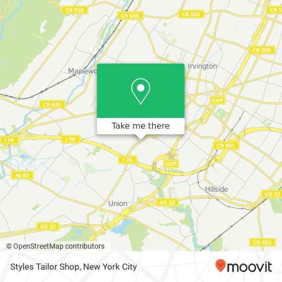 Styles Tailor Shop map