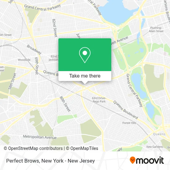 Perfect Brows map
