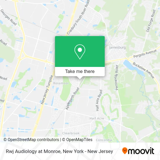 Rwj Audiology at Monroe map
