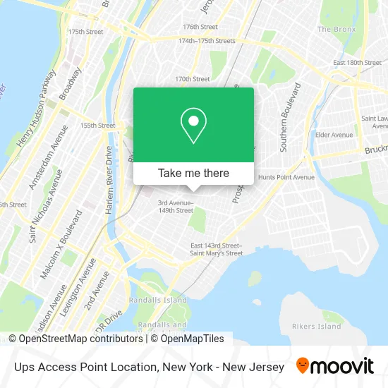 Ups Access Point Location map