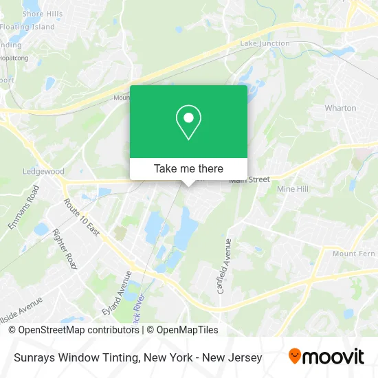 Sunrays Window Tinting map