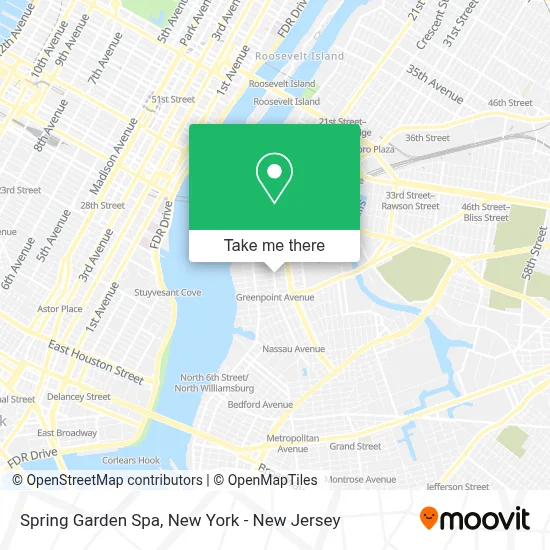Spring Garden Spa map
