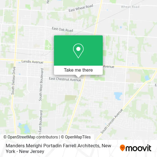 Manders Merighi Portadin Farrell Architects map