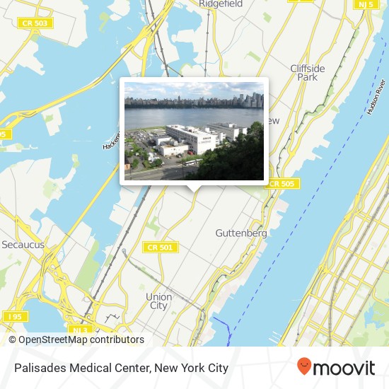 Mapa de Palisades Medical Center