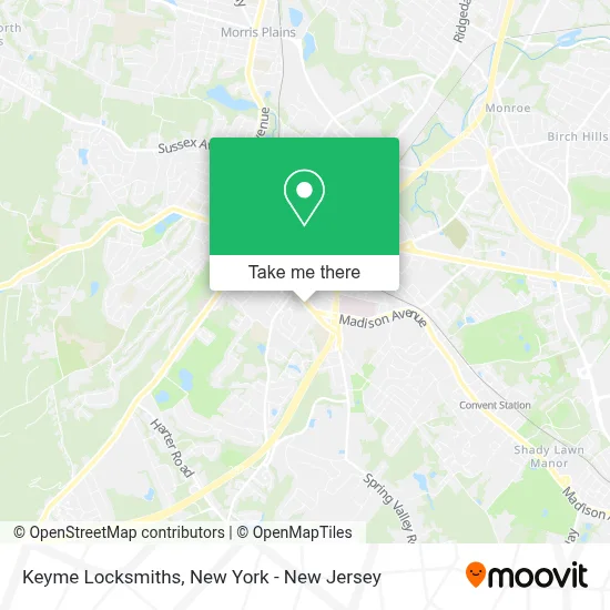 Keyme Locksmiths map