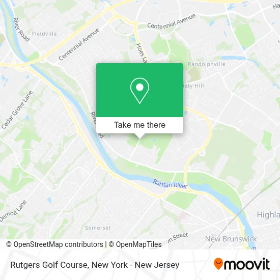 Rutgers Golf Course map