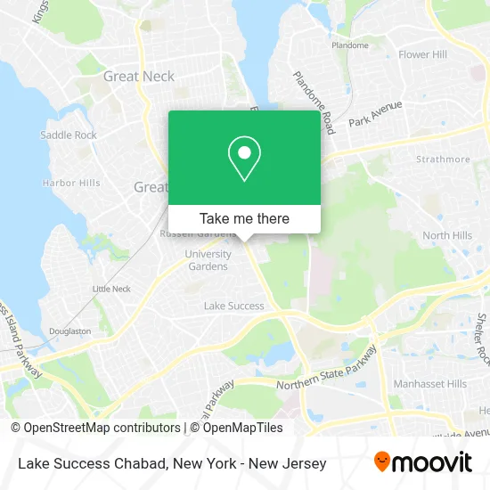 Lake Success Chabad map
