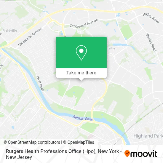 Rutgers Health Professions Office (Hpo) map