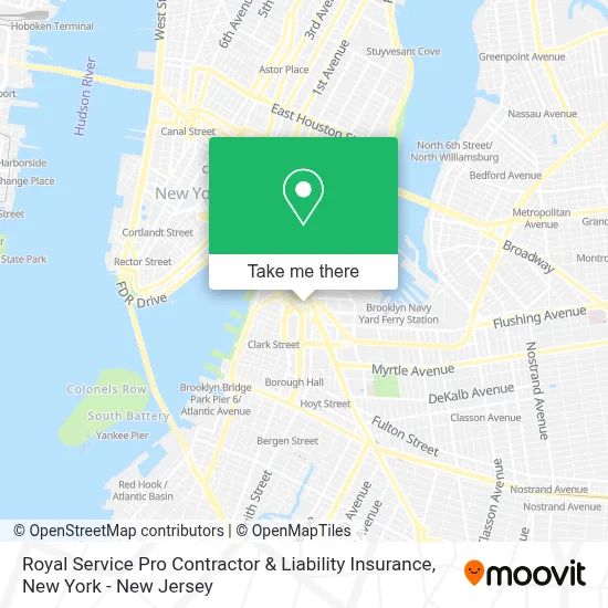 Royal Service Pro Contractor & Liability Insurance map