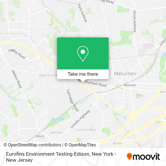 Eurofins Environment Testing-Edison map