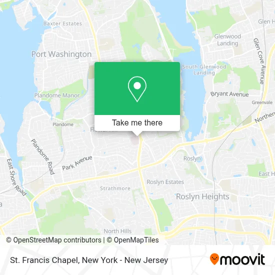 St Francis Chapel map