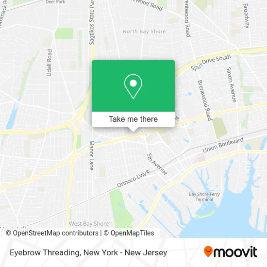 Eyebrow Threading map