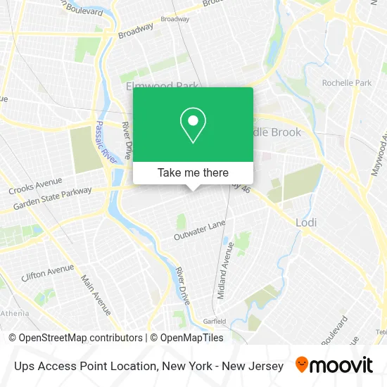 Ups Access Point Location map
