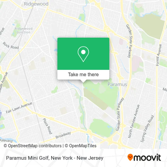 Paramus Mini Golf map