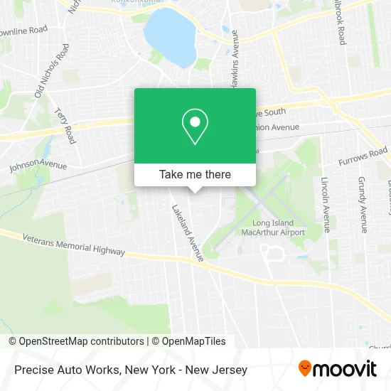 Precise Auto Works map