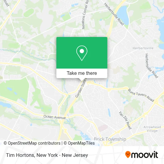 Tim Hortons map