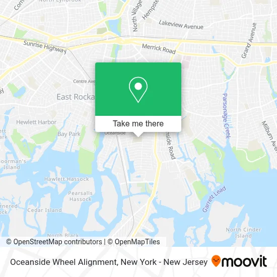 Oceanside Wheel Alignment map
