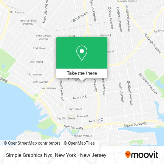 Simple Graphics Nyc map