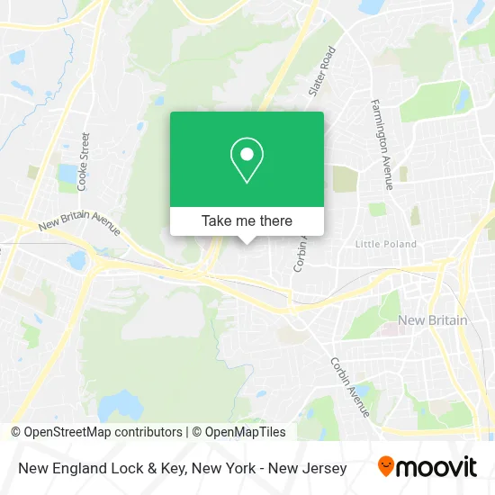 New England Lock & Key map