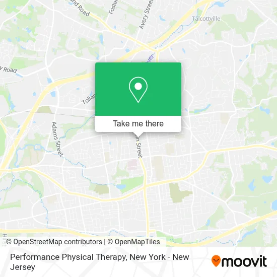 Performance Physical Therapy map
